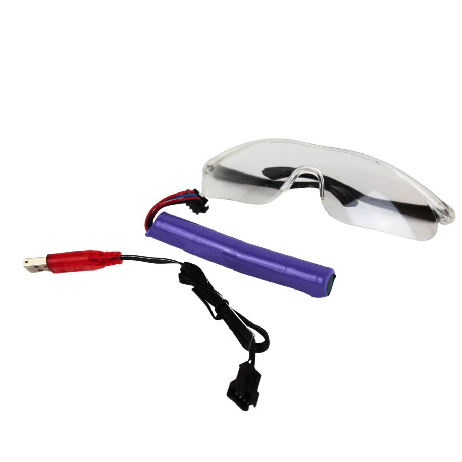 Gel Gun DOUBLE HEAD na vodní gelové kuličky, červený