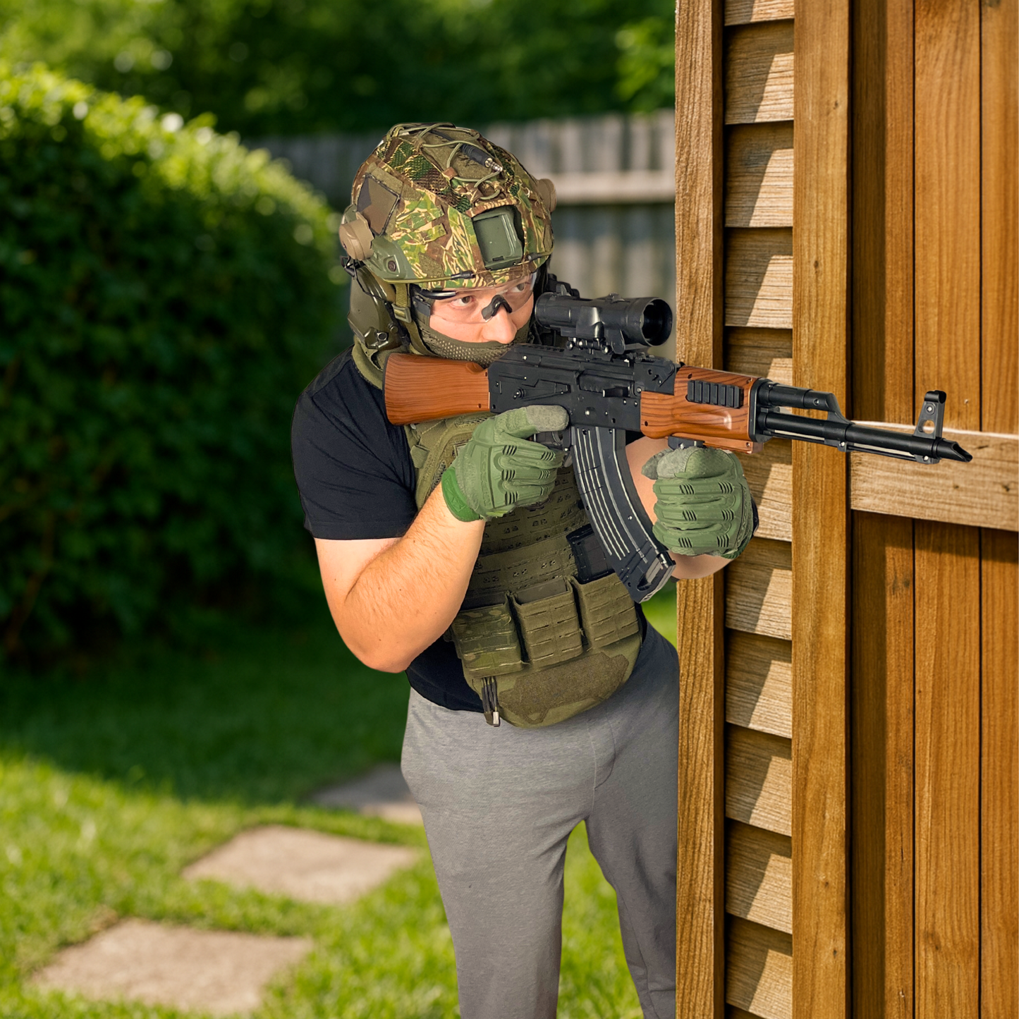 AK47 Imitácia Dreva - Blaster na gélové guličky