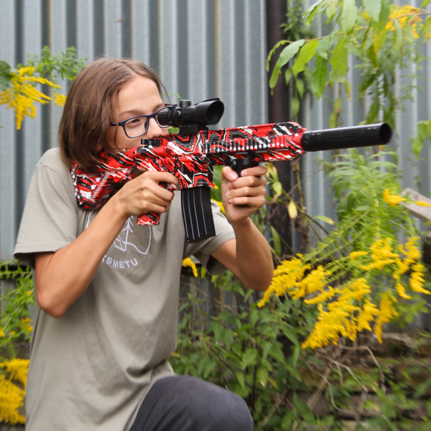 M416 RED Wassergel-Ballpistole