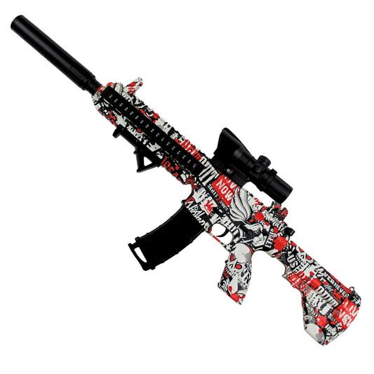 M416 Červená - MINI Blaster na gélové guličky