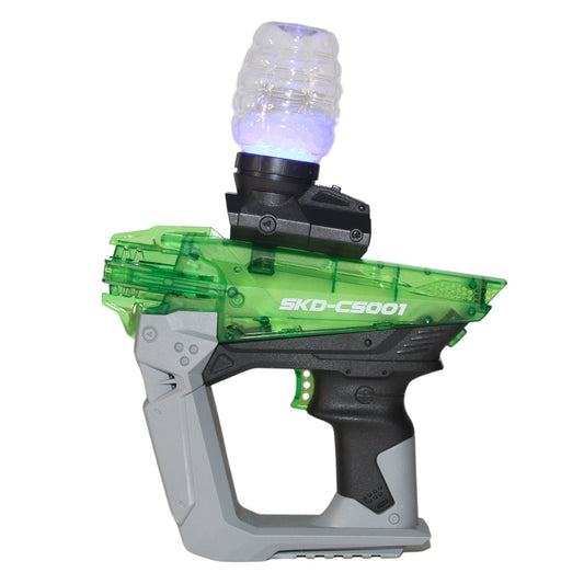 Zelený svítící blaster na gelové kuličky