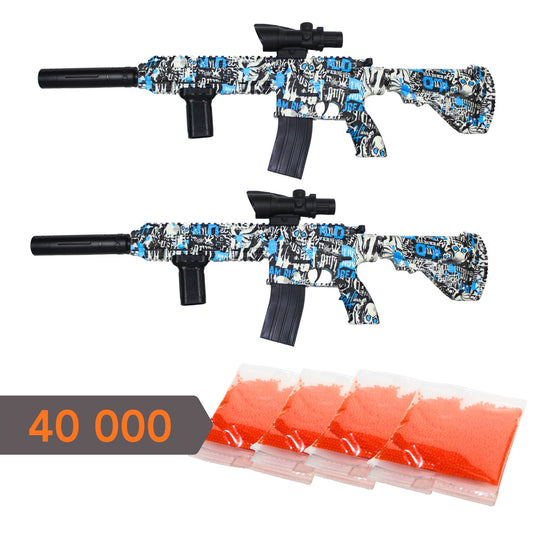 Blaue große Blaster: Vorteilsset für zwei